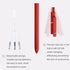 Gel Pens, 10 Pcs 0.5mm Black Ink Fine Point Smooth Writing with Silicone Grip, High-End Series for Journaling
