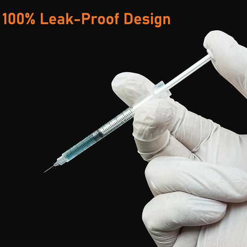 U-100 1/2ml Syringe with Needle, 31G 5/16" 8mm, Disposable Pack of 100