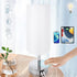 Yarra-Decor Bedside Lamp with USB Port, Touch Control 3 Way Dimmable Nightstand Lamp with Round White Shade