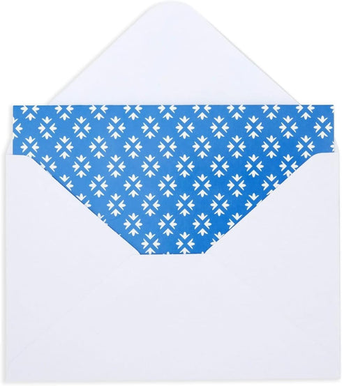 BEST PAPER GREETINGS 48 Pack Blue Stationery Notecards and Envelopes Set - 4x6-Inch Thank You Notes