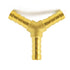 Brass 3/4" Hose Barb 3 Way Wye Y Shape Splitter Fitting for Water, Fuel, Air