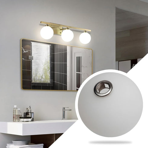4.7 KCO Lighting Frosted White Glass Globe Shade Replacement Frosted White Glass Lampshade Cover for Light Fixtures