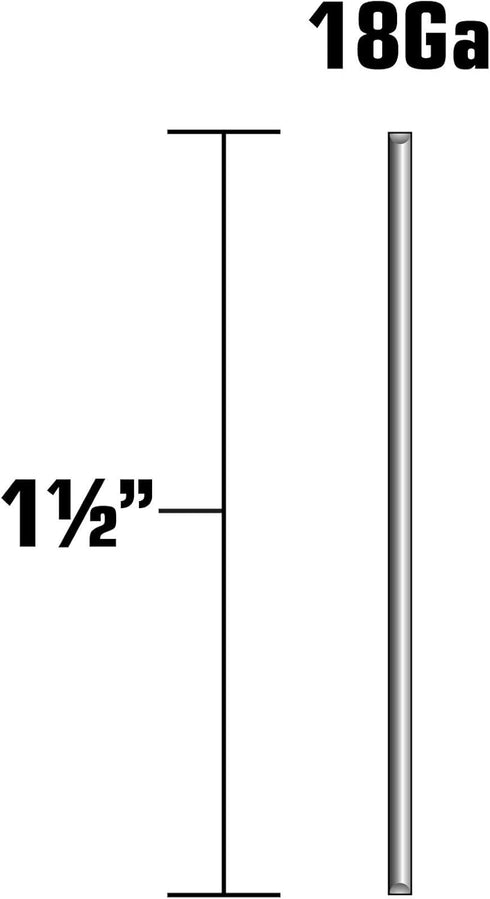 Metabo HPT 1-1/2 Inch 18 Gauge Brad Finish Nail, 5,000 Count