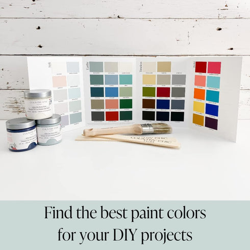 Country Chic Paint Color Card - 50 Swatches for Furniture Paint
