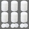 CHGCRAFT 36 Pcs Round Chair Leg Floor Protectors Folding Chair Leg Caps