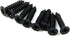 Geesatis 2 Pcs Black Louvered Ventilation Grille Air Vent for Cabinet Shoe Cabinet Hardware, 9.8 x 3.1 inch