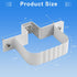 Downspout Straps 2x3 and downspout Wall Bracket downspout Fasteners White (2 Pack)
