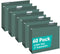 HERKKA Extra Capacity Hanging File Folders, 60 Pack, Reinforced Letter Size, 2 Inch Expansion for Bulky Files