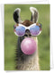 The Best Card Company Birthday Greeting Card - 5 x 7 Inch Envelope, Bday Balloon Llama Design