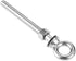 M12*120 Stainless Steel Lifting Eye Bolts with Washer Nut, Heavy Duty Eyebolts Screws for Indoor Outdoor Use