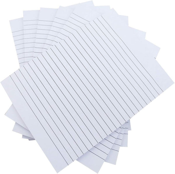 Large Sticky Notes, White Color, 6x8 inches, 6 Pads, 50 Sheets per Pad, Lined Self-Stick Note Pads