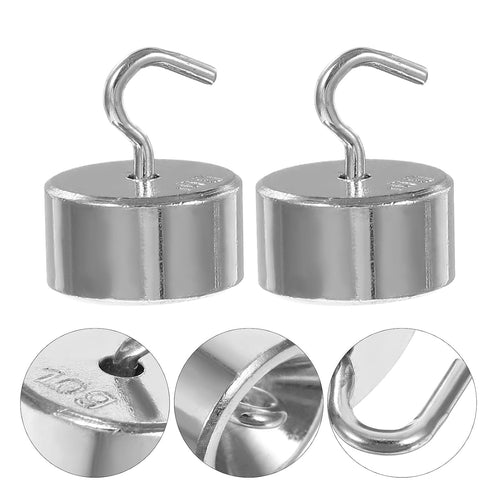 50pcs 10g Set 500g Luxshiny Chrome-Plated Hook Weights for Physics Experiments, Total Calibration Weight Kit