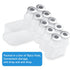 10ml Glass Vials for Injection, with Self Healing Injection Port, Transparent Sealed, Empty Vials for Injection (50,