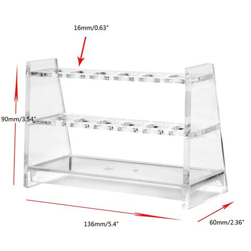 6 Sockets Transparent Plastic Test Tubes Rack Centrifuge Tube Rack Used for 10ml Centrifuge Tube