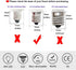 Ovenot E12 Bulb 4W 40W C7 Bulbs Bulbrite Non-Dimmable 6000K 2 Pack Led Light Equivalent Replacement Clear Type B