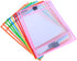 HOODANCOS 24pcs Reusable Dry Wipe Pockets PVC Office Supplies Pen Case Metal Corner