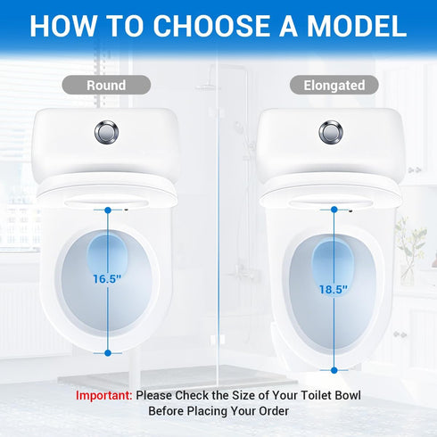 DryLabs 16.5" Round Toilet Seat with Built-In Toddler Seat - Soft Close for Child & Adult, Potty Training Seat, Durable