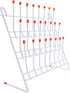 iplusmile Peg Wall Glassware Drying Rack, 24 Peg Metal Wire Lab Glassware Rack, Self-Standing/Wall-Mount