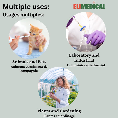Veterinary Disposable Syringe, 6cc Luer Slip, Without Needle, Individually Packaged, 100 per Box