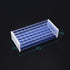stonylab Test Tube Rack, 3-Tier Detachable Blue Plastic Test Tube Rack Tube Holder Stand Rack for Laboratory Scientific Experiments, 5/8 inch 50-Place