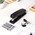 Deli Stapler, Desktop, 2 Pack, 25 Sheet Capacity, Includes 2000 Staples and 2 Staple Removers, Black
