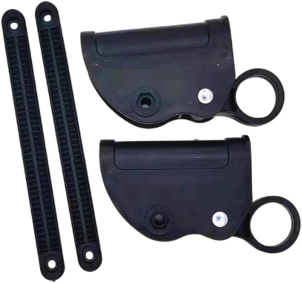 MCMUZKZS Heavy Duty Locking Latch Hinge Pair for 2cm Tube Folding Chairs, Black,