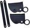 MCMUZKZS Heavy Duty Locking Latch Hinge Pair for 2cm Tube Folding Chairs, Black,