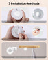 13 Dimmer Timer3 Pack GOODEA.fun Puck Lights with Remote, RGB Colors LED Under Cabinet Lights, Rechargeable Baterry