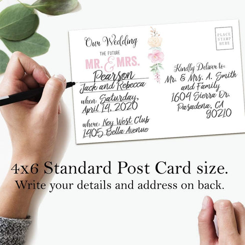 Set 50 Lone Star Art Wedding Save The Date Postcards - of - Blank Wedding Stationery - Beautiful and Minimalist