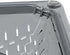 Generic 17x17x9.5cm Magnetic Corner Sink Strainer Basket With Twist-Open Bottom PP Triangular Drain Basket, Magnetic
