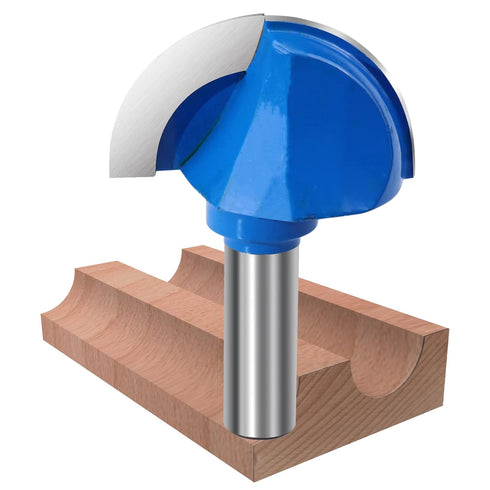 Core Box Router Bit, 1/2 Inch Shank Round Nose Cove Box Router Bit for Woodworking