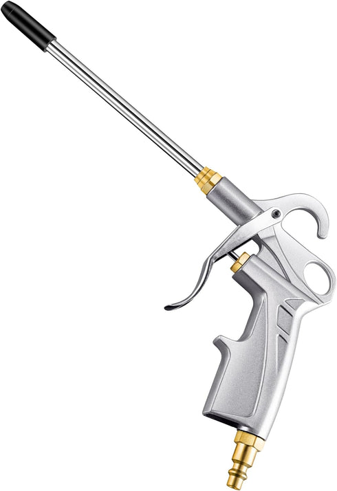 Heavy Duty Air Blow Gun with Bigger Pipe & Extended Nozzle for Compressor, Pneumatic Cleaning Tool