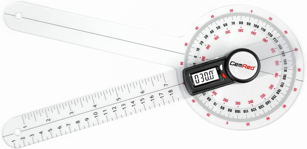 GemRed 12" Digital Goniometer for Joint Range of Motion Measurement (GR311 New Version)
