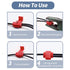 60 Pcs Solderless Quick Splice Snap Wire Connectors, Pressed Insulated Electrical Splice Wire Connectors (Red) 22-18 AWG