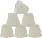 Aspen Creative 32067-6A, Hardback Empire Clip-On Chandelier Lamp Shade, Off-White, 3" Top x 5"