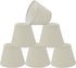 Aspen Creative 32067-6A, Hardback Empire Clip-On Chandelier Lamp Shade, Off-White, 3" Top x 5"