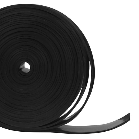 TORRAMI Solid Neoprene Rubber Strips Roll, 1/16 inch Thick X 1 inch Wide X 20 Feet for DIY Weather Stripping