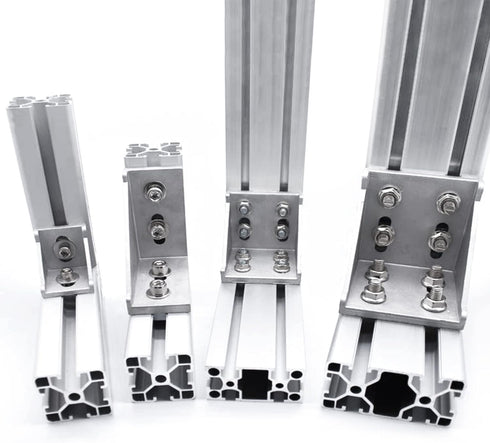 20 Sets 15 Series Connector 1515 Aluminum Extrusion Corner Piece with 20PCS Corner Bracket, 40PCS Screws, 1515 T Nut
