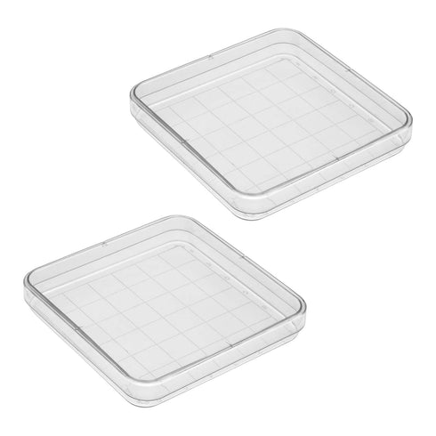 Othmro Rectangular Plastic Petri Dish 100mmx17mm, 10pcs Pipettes for Culturing Cells and Scientific Use