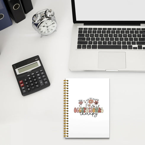 Occupational Therapy Spiral Notebook, 5.5×8.3, 160 Pages, Occupational Therapist Gifts