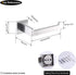 FG1605-LS GERZWY Toilet Paper Holder Paper Towel Dispenser Tissue Roll Hanger Wall Mounted Brushed Stainless Steel
