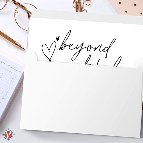 Beyond Grateful Thank You Cards and Envelopes, 25 Pack for Weddings, Holidays, Small Business, Graduation
