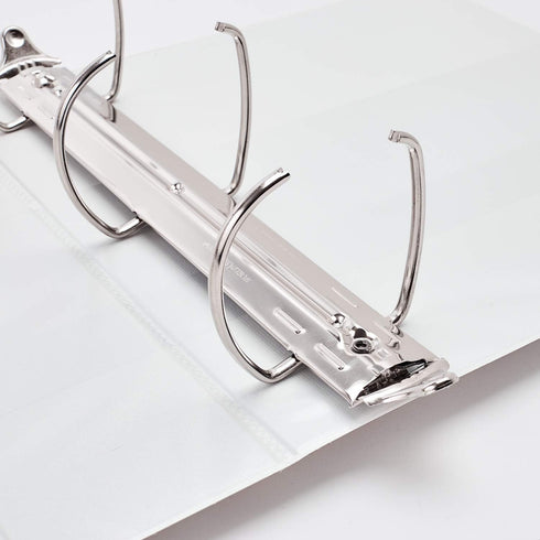 Avery Durable View 3 Ring Binder - 3 Inch Slant Rings, 4 White Binders (17030)