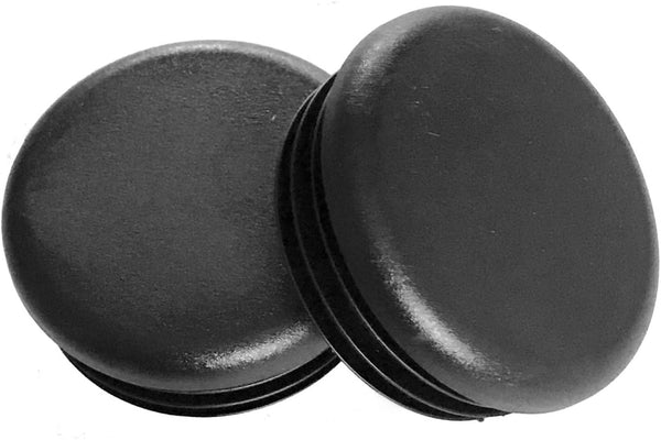 (Pack of 10) 1" Round OD Black Plastic Tubing Plug - 14-20 Gauge for Hole Size 0.84" to 0.93"