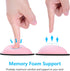 Dapesuom Ergonomic Memory Foam Mouse Wrist Rest, PU Leather Hand Rest Pad Cushion for Gaming, Pink