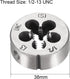 uxcell 1/2-13 UNC Round Die, Machine Thread Right Hand Threading Die, Alloy Tool Steel Screw Thread Cutting Die, 2pcs