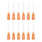 uxcell 20 Pcs 15G Plastic Dispensing Needles, 1" PP Glue Needle Tube Blunt Luer Lock Tips for Liquid Glue Gun, Amber