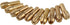 CNBTR 0.5-3.2mm Brass Collet for Rotary Tools Electric Grinding Drill Collect Chuck Holder Pack of 10 (4.3mm Shank Dia)