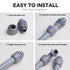 Conduit Connectors, 1/2 Inch Liquid Tight NPT Non-Metallic for PVC Electrical Flexible Conduit Fittings, 10-Pack