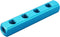 Baomain Aluminum Air Manifold Block, 1/4" PT Threaded, 4-Way 7-Port for Pneumatic Systems
